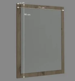 Flurspiegel in Holzoptik in Wildeiche - Baiamare