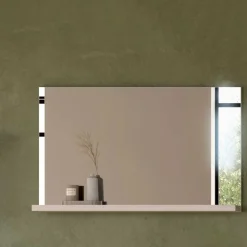 Flurspiegel mit Ablage in Weiß - modernes Design - Dany