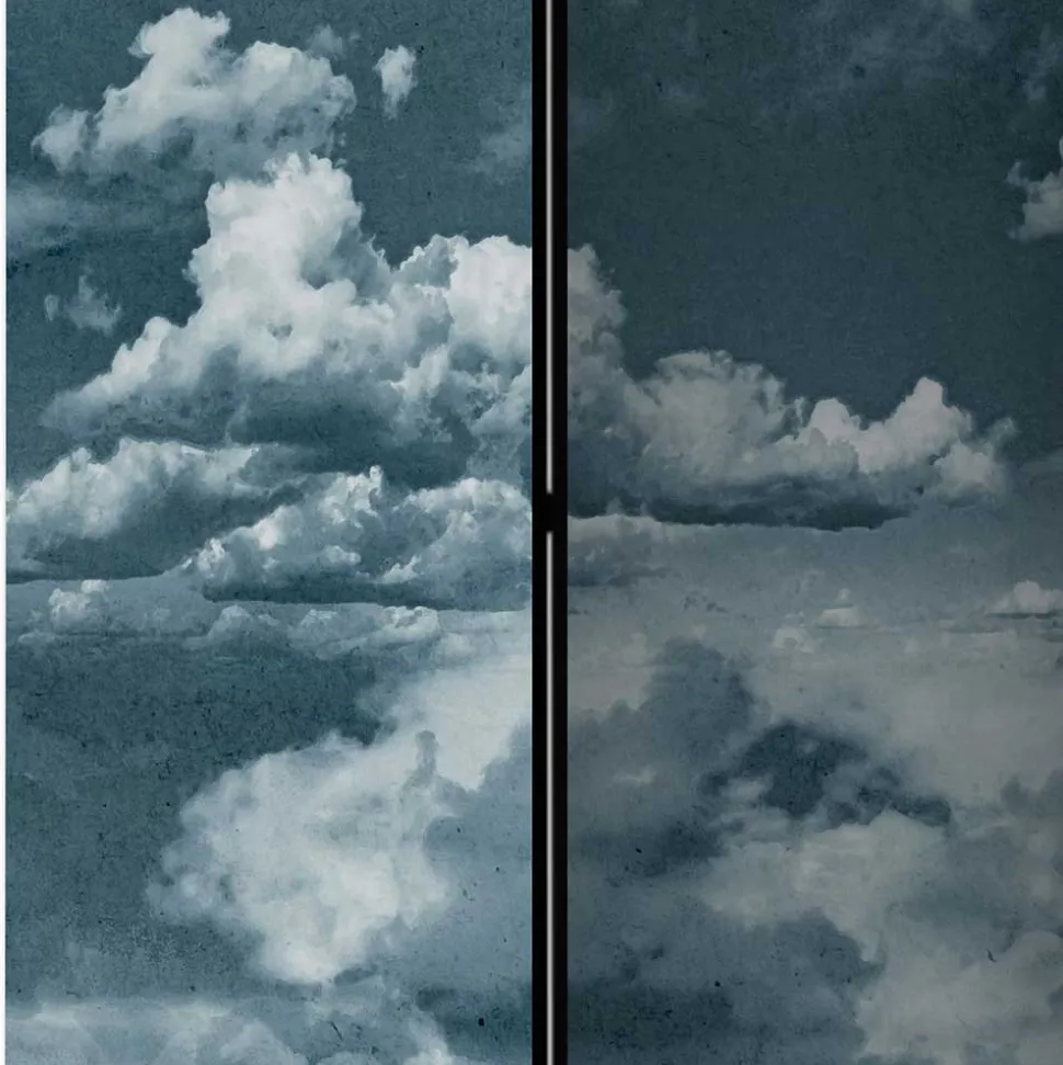 Foto Paravent Himmel voller Wolken - Solcian