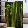 Fotodruck Paravent Bambus Halme & Blätter - Lecodas