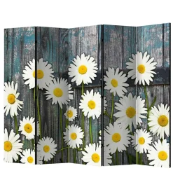 Fotodruck Trennwand mit Margheriten Motiv - Badehma