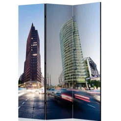 Fotoprint Paravent Hochhäuser & Straße - Janna