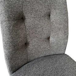 Freischwinger Polsterstühle in Dunkelgrau - Zinova (2er Set)