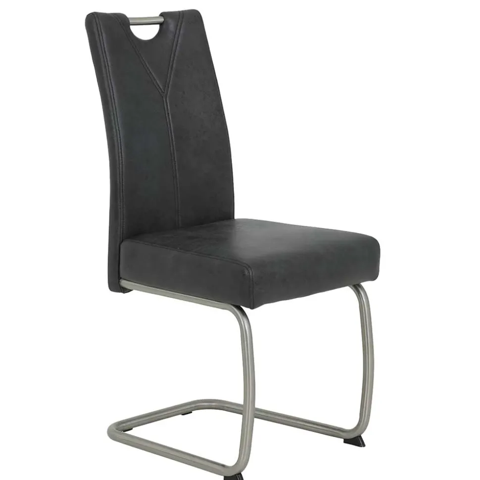 Freischwinger Stühle aus Microfaser - Fucio (Set)