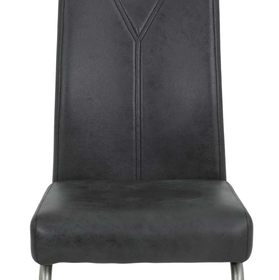 Freischwinger Stühle aus Microfaser - Fucio (Set)