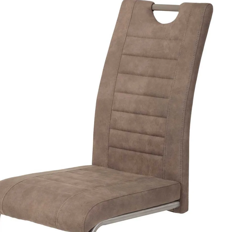 Freischwinger Stühle in Schlamm - Burga (Set)