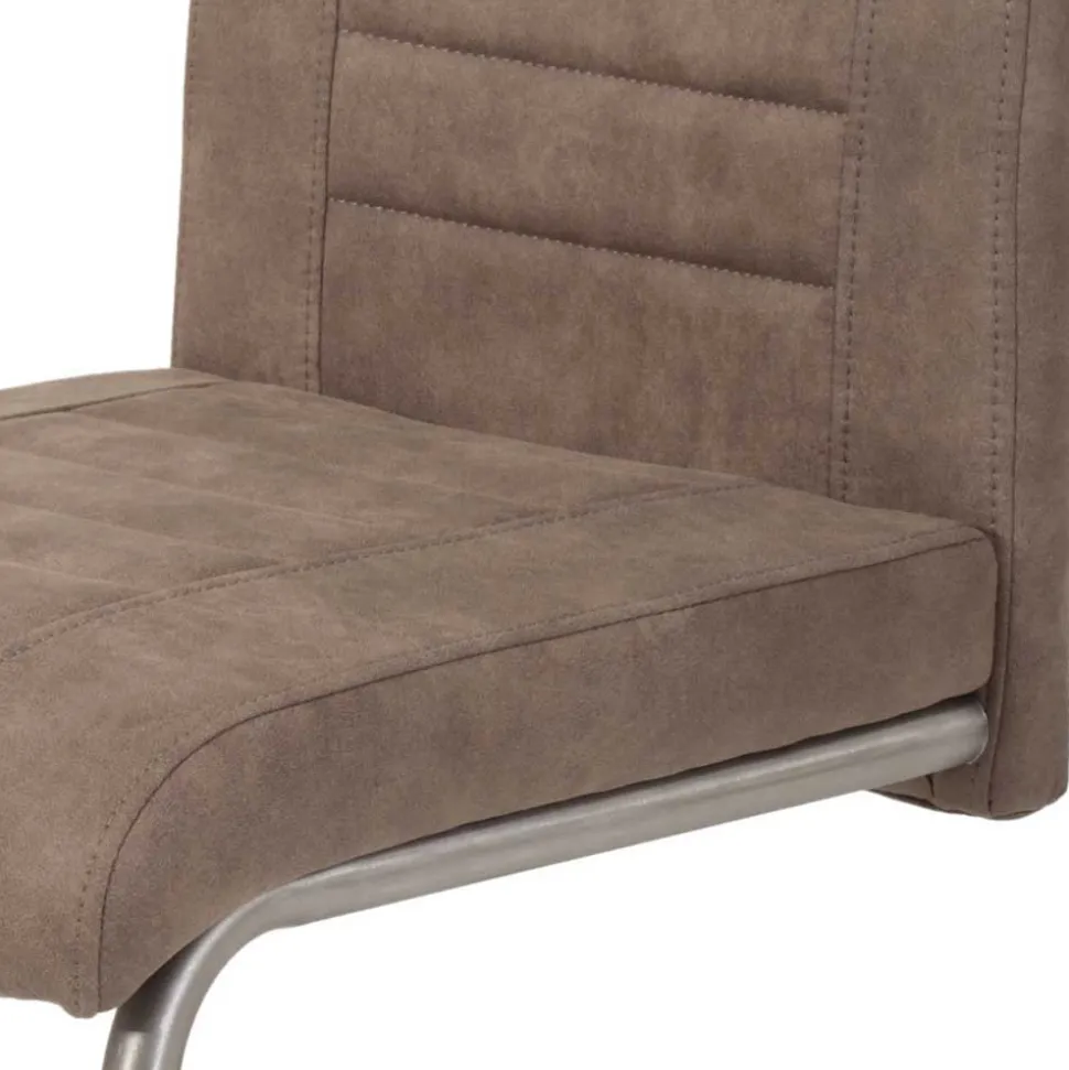 Freischwinger Stühle in Schlamm - Burga (Set)