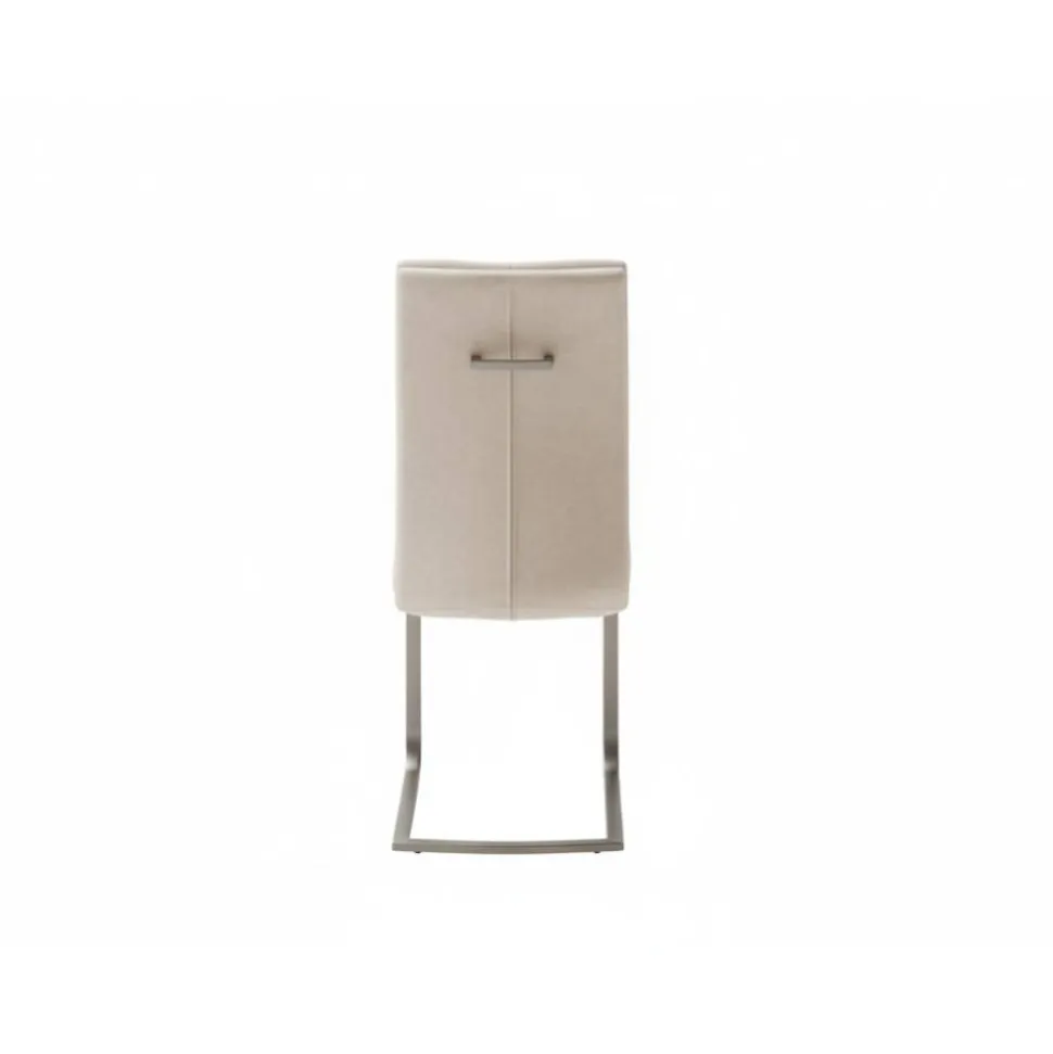 Freischwinger-Polsterstühle in Creme - Sevilaca (4er Set)