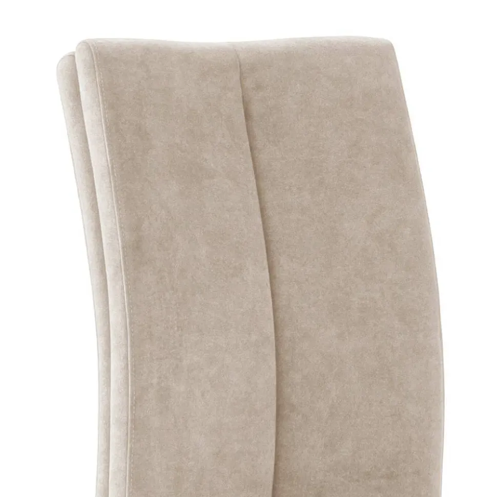 Freischwinger-Polsterstühle in Creme - Sevilaca (4er Set)