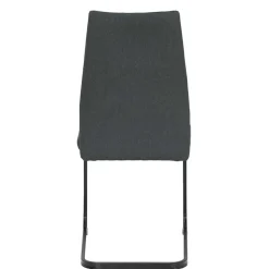 Freischwingerstühle in Anthrazit & Schwarz - Wady (Set)