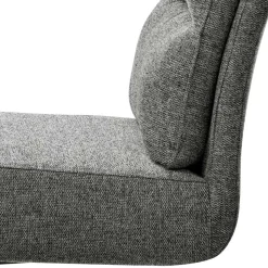 Freischwingerstühle in Grau Strukturstoff - Pizaras (2er Set)