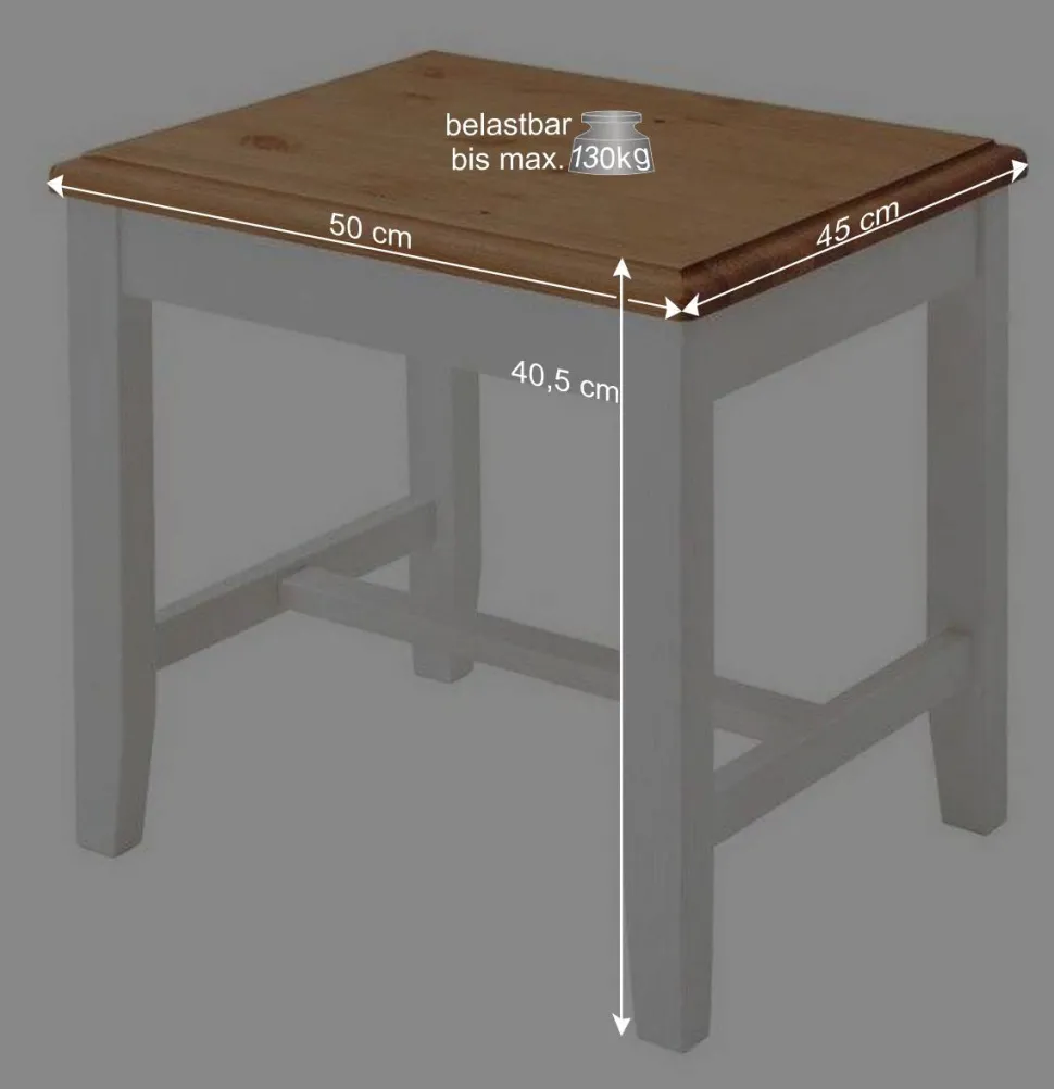 Frisiertisch & Hocker & Spiegel - Sibiuta (dreiteilig)