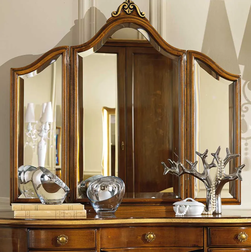 Frisiertisch & Hocker im Italienischen Stil - Carlenna (zweiteilig)