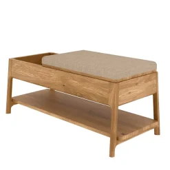 Funktionelle Schlafzimmerbank aus Wildeiche - Laida