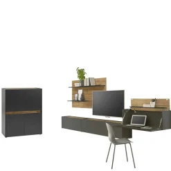 Funktionelle Wohnwand Möbel - Ahilav (fünfteilig)