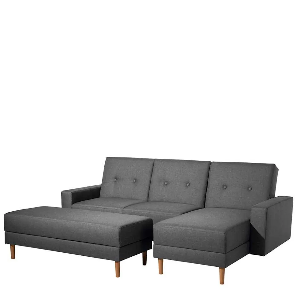 Funktionelles Ecksofa in Dunkelgrau - Kalastania (zweiteilig)