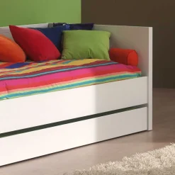 Funktionelles Jugendbett Raven in Weiß