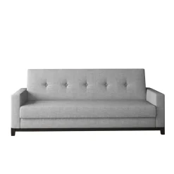 Funktionscouch in Grau Stoffbezug - Enevo