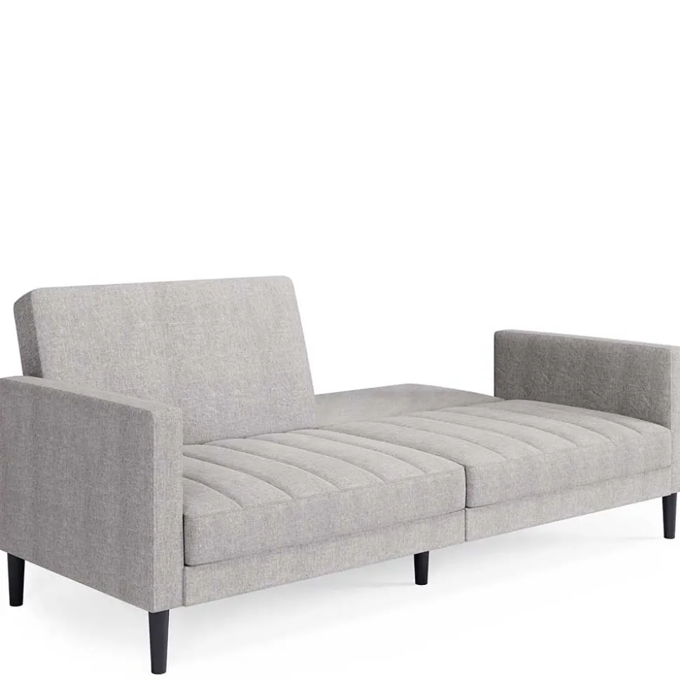 Funktionscouch in Hellgrau und Schwarz - Logion