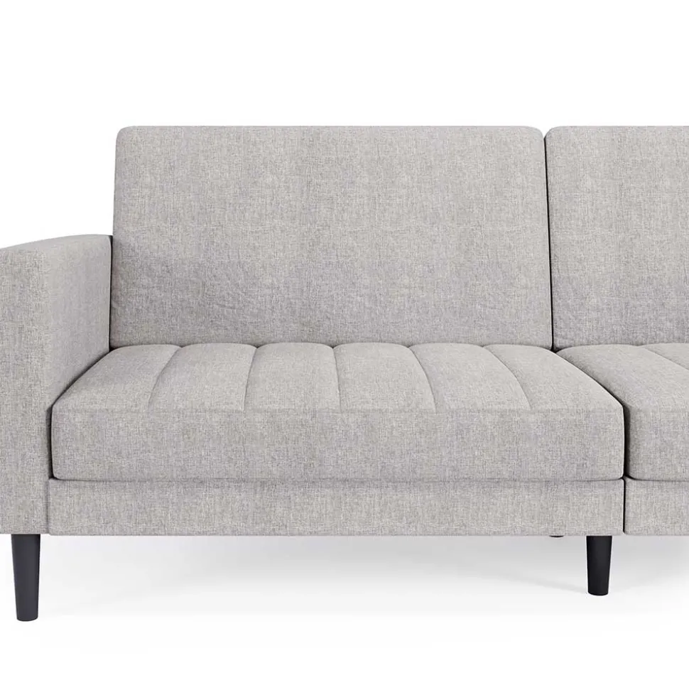 Funktionscouch in Hellgrau und Schwarz - Logion