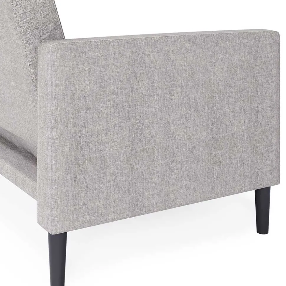 Funktionscouch in Hellgrau und Schwarz - Logion