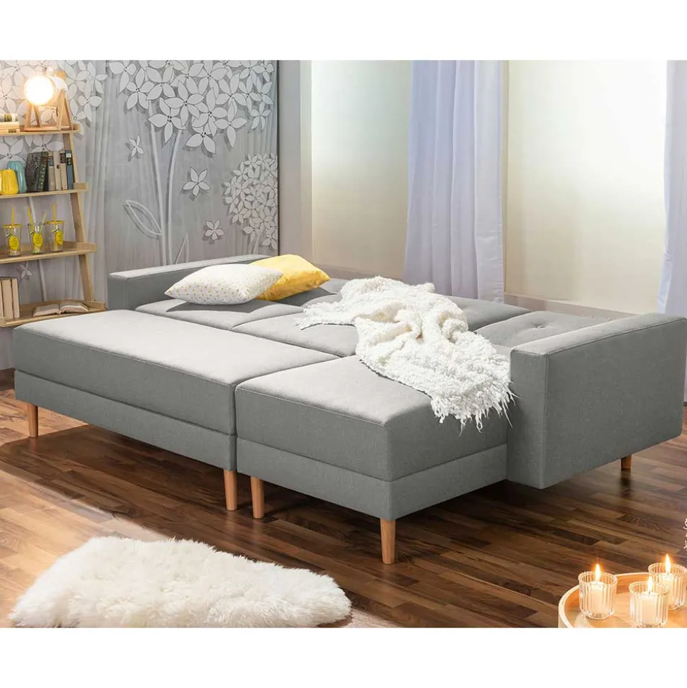 Funktionsecke in Hellgrau mit Erle - Manoja (zweiteilig)