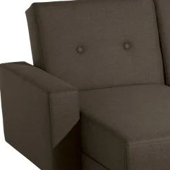 Funktionsecksofa in Braun mit Erle - Iljona (zweiteilig)