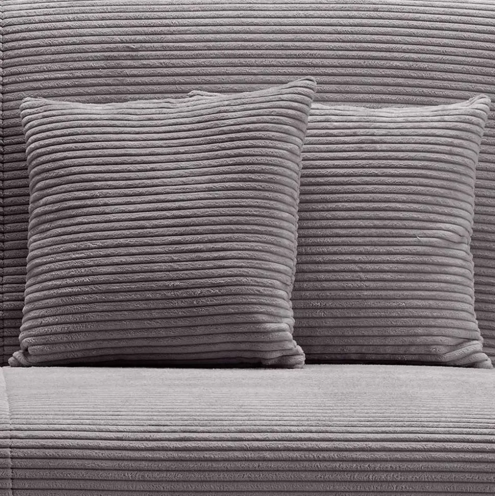 Funktionssofa in Grau aus Cord - Naim