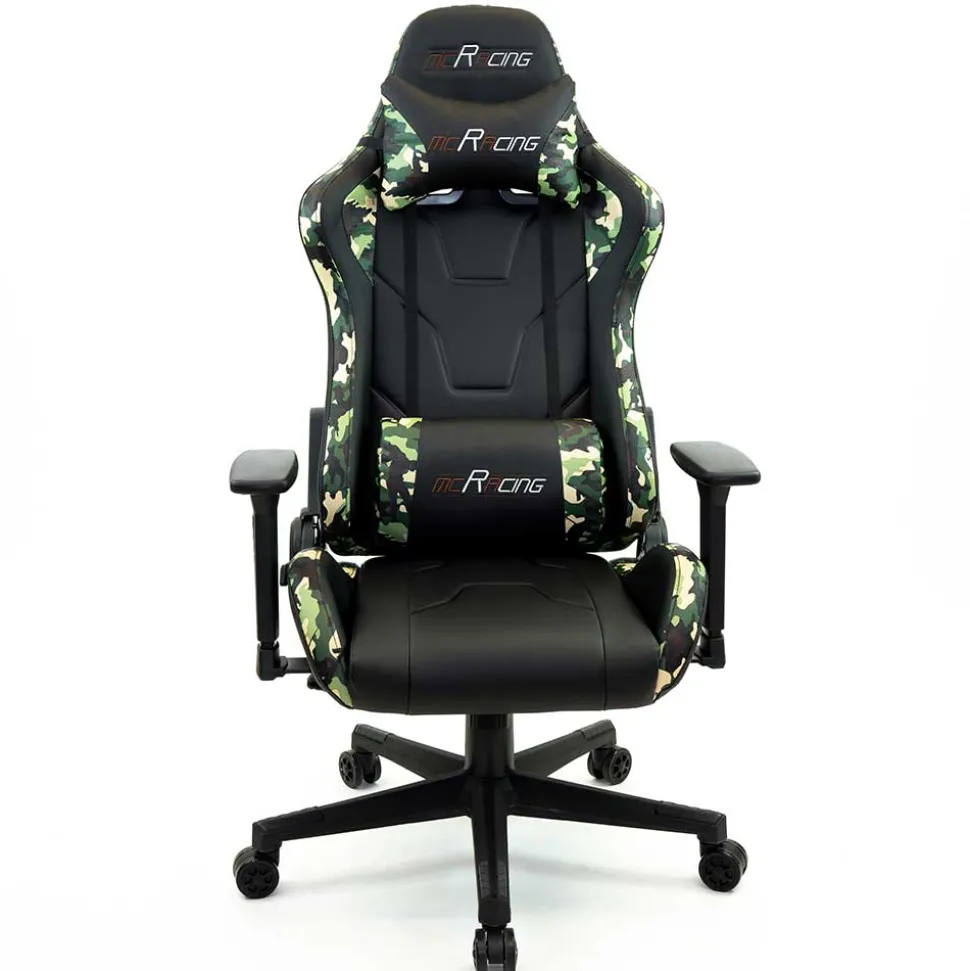 Gamer Drehstuhl in Schwarz & Camouflage - Babeny