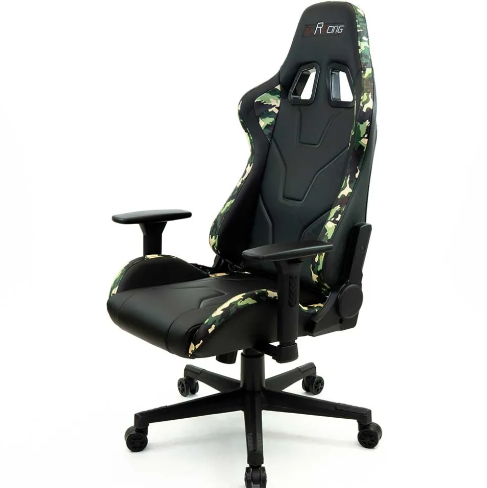 Gamer Drehstuhl in Schwarz & Camouflage - Babeny