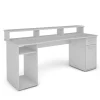 Gaming PC Tisch in Weiß - 180x65 cm - Rotonda