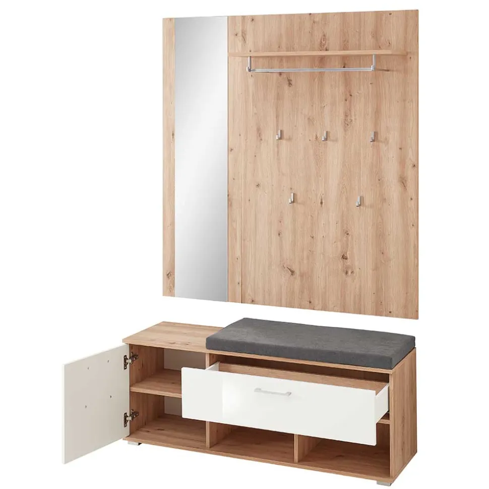 Garderobe & Dielenbank Set - Cluster (zweiteilig)