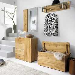 Garderobe & Truhe & Kommode & Spiegel - Avidora (vierteilig)