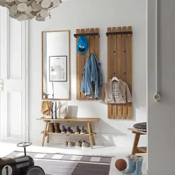 Garderobe aus Eichenholz und Metall - Gangizo