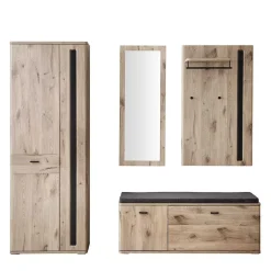 Garderobe Flurmöbel Set modern - Baiamare (vierteilig)