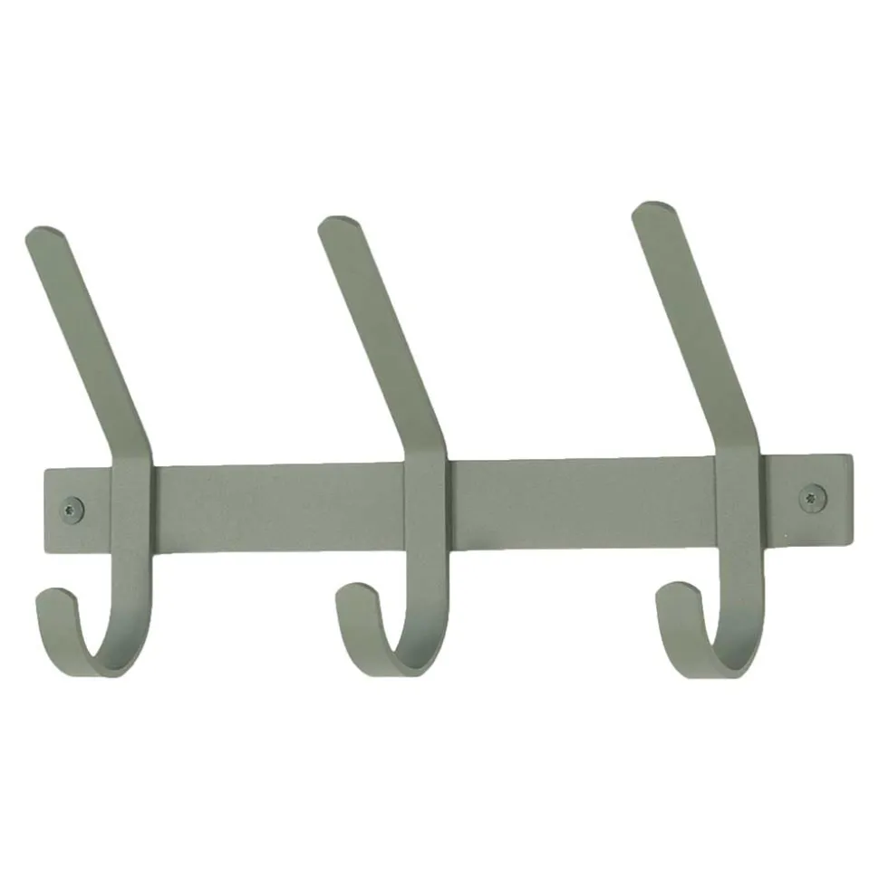 Garderobe Hakenleiste in Graugrün - Soreca