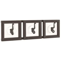 Garderobe in Dunkelbraun & Weiß - Scontira