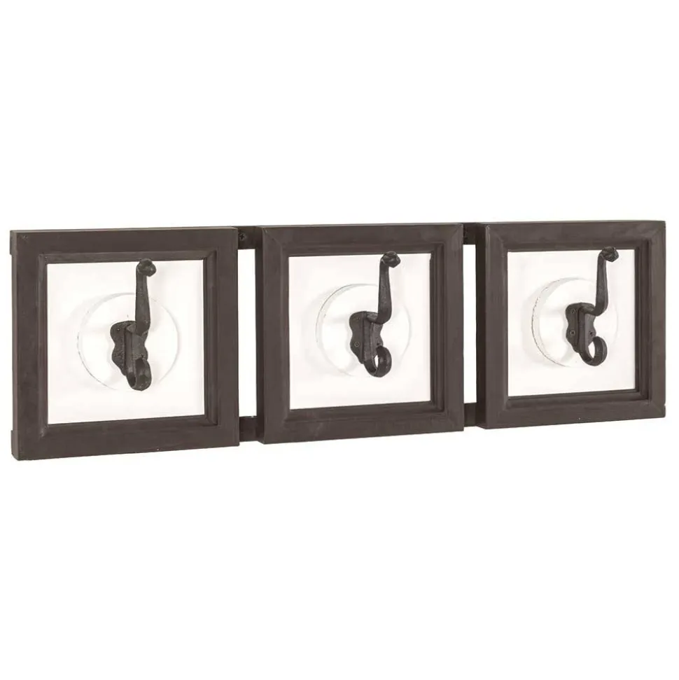 Garderobe in Dunkelbraun & Weiß - Scontira