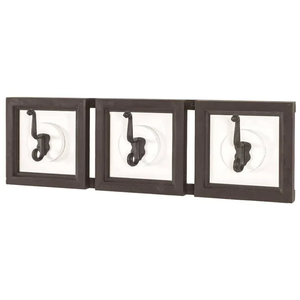 Garderobe in Dunkelbraun & Weiß - Scontira