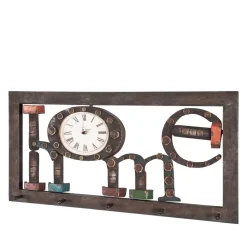 Garderobe Litium mit Uhr und Haken