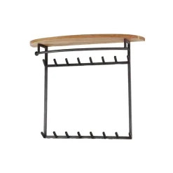 Garderobe mit 16 Haken und Stange - Drucana