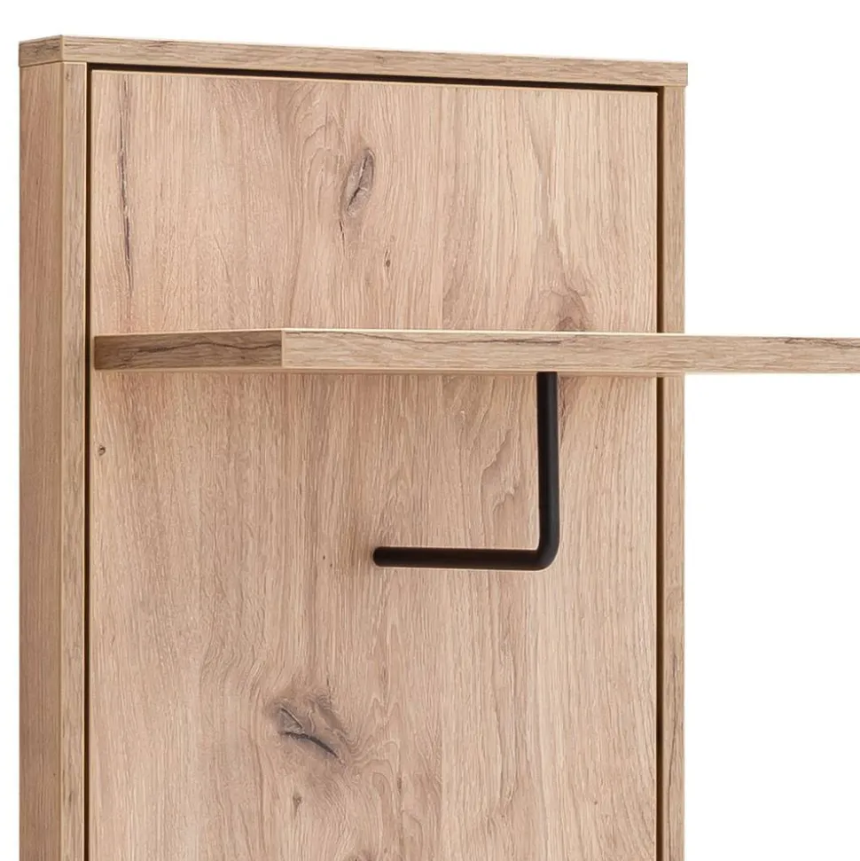 Garderobe und Spiegel Set in Wildeiche - Vapposia (zweiteilig)