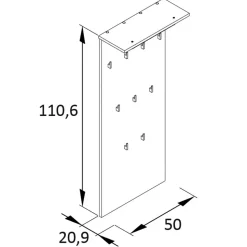 Garderoben Dielenmöbel Set - Etravia (vierteilig)