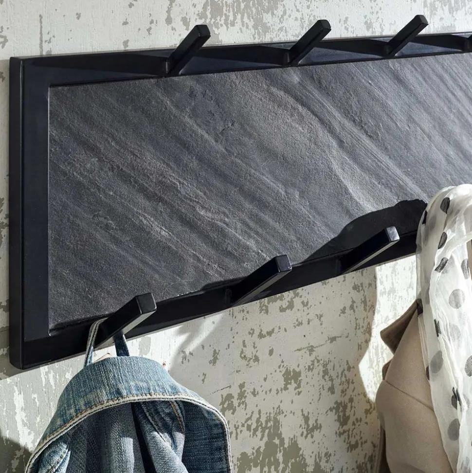 Garderoben Möbel in Anthrazit & Schwarz - Belgica (zweiteilig)