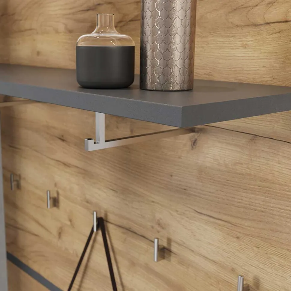 Garderoben Möbel Set in Wildeiche - Orsecca (dreiteilig)