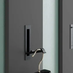 Garderoben Möbelset in Dunkelgrau - Tarlotta (dreiteilig)