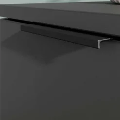 Garderoben Möbelset in Dunkelgrau - Tarlotta (dreiteilig)