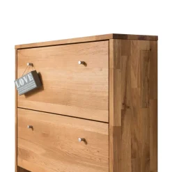 Garderoben Schuhschrank Delvestra aus Wildeiche Massivholz