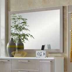 Garderobenkombination Srocca in Taupe Glas beschichtet (dreiteilig)