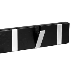 Garderobenleiste in Schwarz und Silber - Geskan